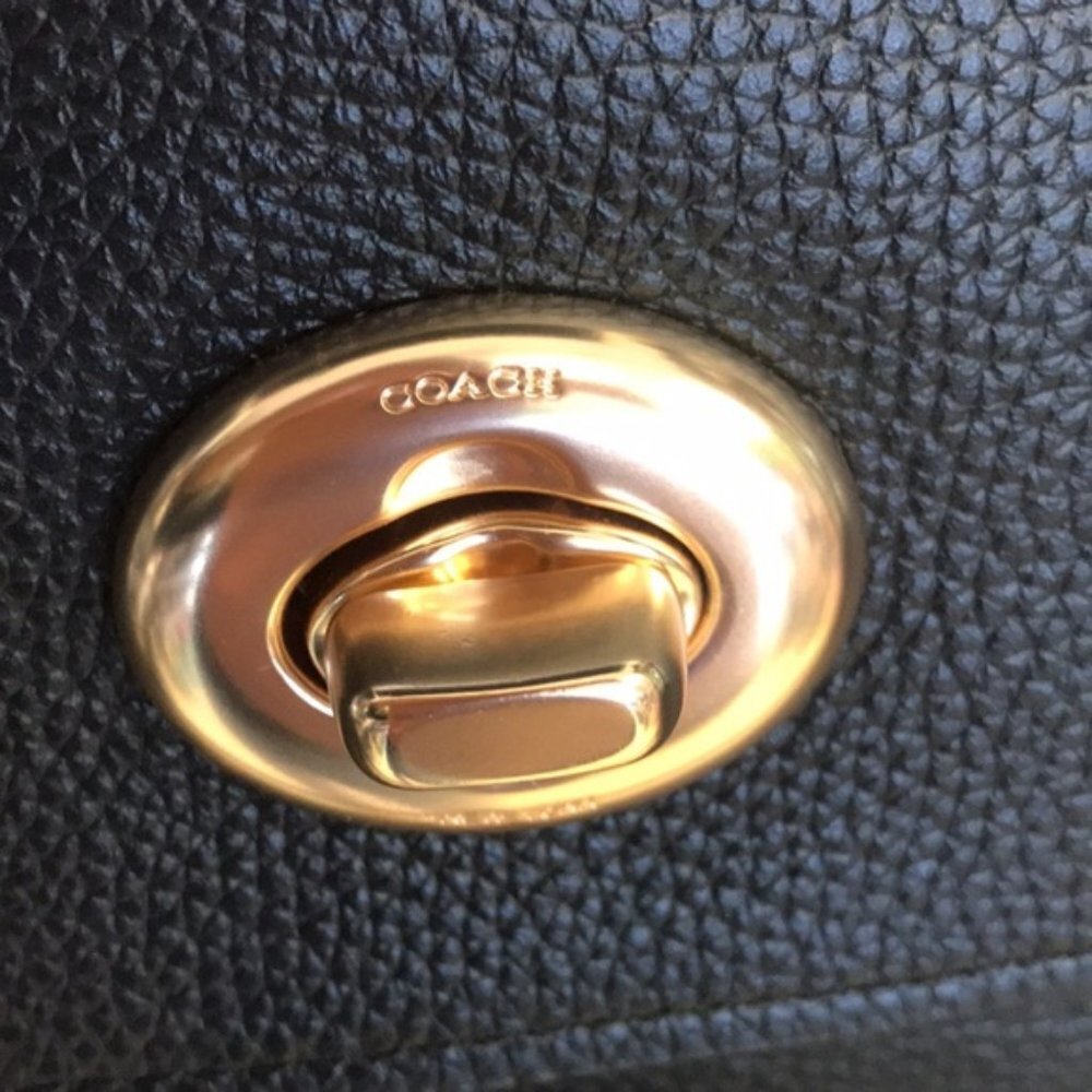 Coach Pebbled Leather Turnlock Hobo Crossbody - Picture 8 of 12